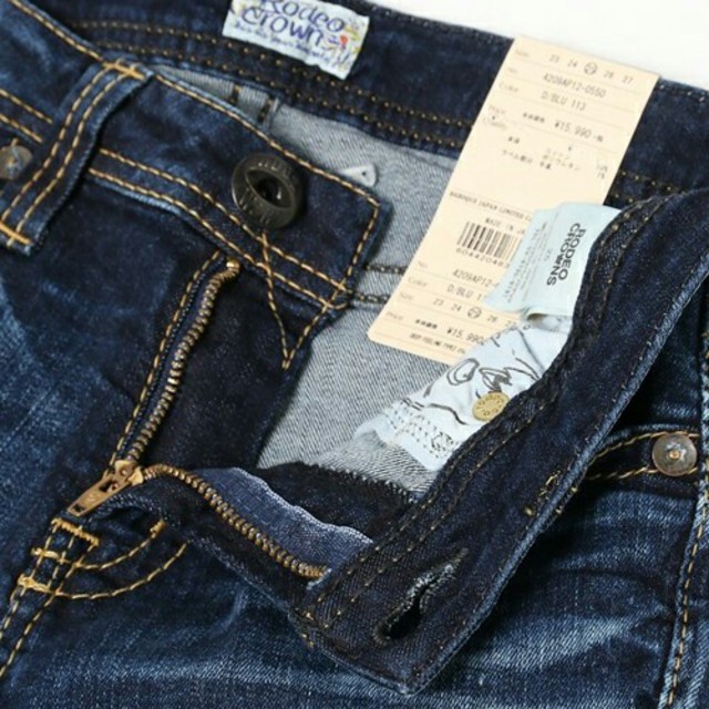 RODEO CROWNS ロデオクラウンズ ハート ボタン スタッズ ダメージ加工