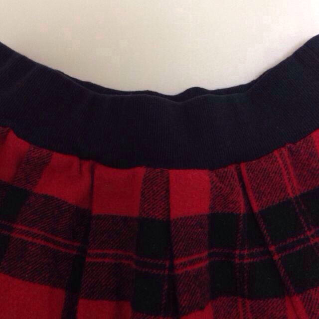FELISSIMO(フェリシモ)の赤チェック フェリシモ ミニスカート レディースのスカート(ミニスカート)の商品写真