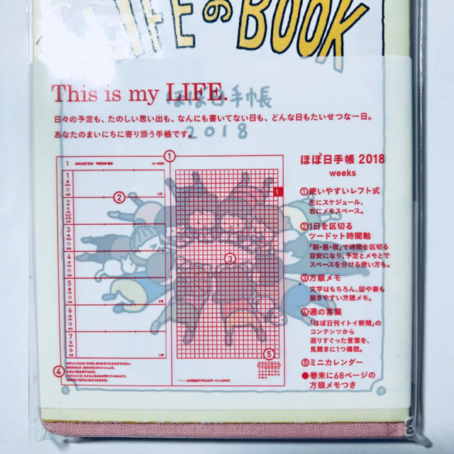 ほぼ日手帳 2018 インテリア/住まい/日用品の文房具(カレンダー/スケジュール)の商品写真