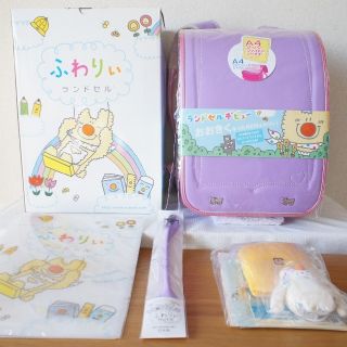 【試着のみ】新品ふわりぃ☆A4フラットファイル対応ランドセル☆紫パープル☆女の子の通販｜ラクマ