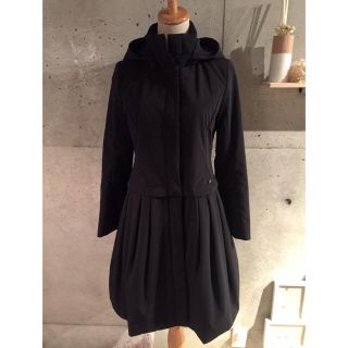 フォクシー(FOXEY)のFOXEY フォクシー 2WAY コート 黒 40(ロングコート)