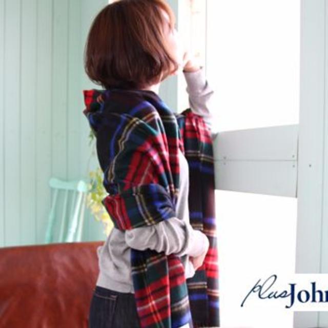 Johnstons ジョンストンズ カシミアストール ブラックスチュワート