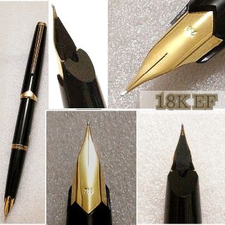 MONTBLANC - モンブラン万年筆121 ブラック 18K F極美品 ... 70年代MONTBLANCモンブラン ボールペン #690 ブラック