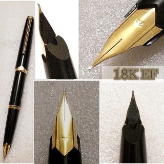 MONTBLANC - モンブラン万年筆121 ブラック 18K F極美品