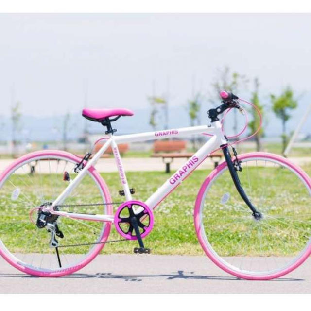ギア6段速 クロスバイク ピンクの通販 By 四葉のクローバー S Shop ラクマ