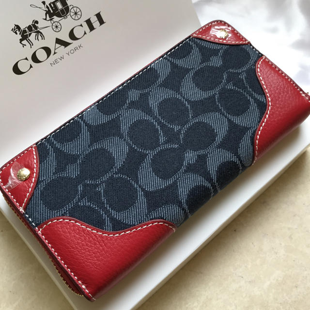 COACH(コーチ)の正規品 COACH  デニム 長財布 coach コーチ 新品 アウトレット レディースのファッション小物(財布)の商品写真