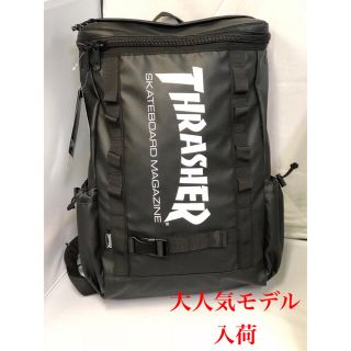 スラッシャー(THRASHER)の新品[特価]スラッシャー ボックスリュック ブラック×ホワイト定価8,532円(リュック/バックパック)