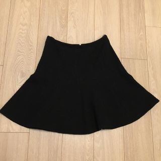 カルヴェン(CARVEN)のCARVEN カルヴェン ツィードスカート 黒 (ミニスカート)