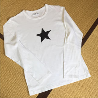 アニエスベー(agnes b.)のアニエス ベー メンズ 一つ星ロンT 白 ロングTシャツ(Tシャツ/カットソー(七分/長袖))