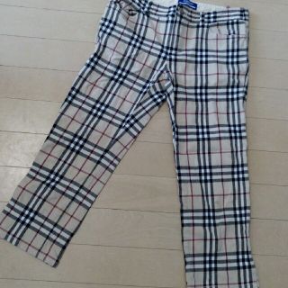 バーバリーブルーレーベル(BURBERRY BLUE LABEL)のBURBERRY  BLUE LABEL. 36  チェック　クロップド丈(クロップドパンツ)