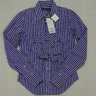 ラルフローレン(Ralph Lauren)の新品！価格24,150円！タグあり！ゴージャスフリルブラウス！(シャツ/ブラウス(長袖/七分))