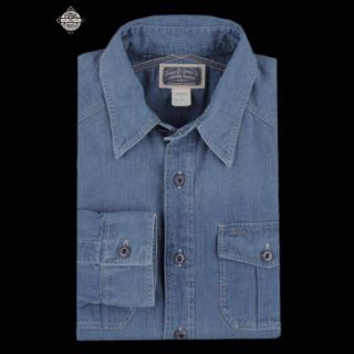 ダブルアールエル(RRL)の新品*RRL*ワーシー　セルヴィッジ　ワークシャツ*S*　ダブルアールエル(シャツ)