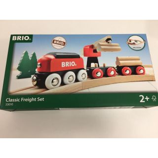 ブリオ(BRIO)のトラちゃん様専用【新品】BRIO ブリオ クラシックレール貨物輸送セット(電車のおもちゃ/車)