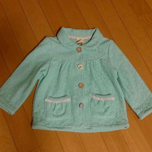 しまむら(シマムラ)の新品☆100 レースジャケット キッズ/ベビー/マタニティのキッズ服女の子用(90cm~)(ジャケット/上着)の商品写真