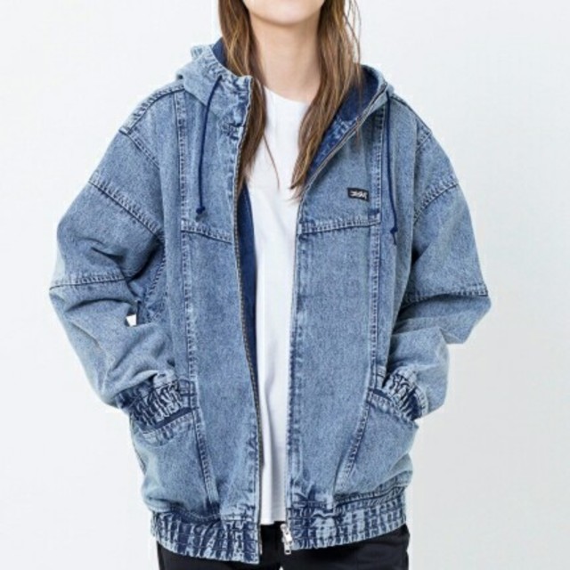 X-girl(エックスガール)のX-girl 【Web限定】DENIM BIG BLOUSON  レディースのジャケット/アウター(ブルゾン)の商品写真