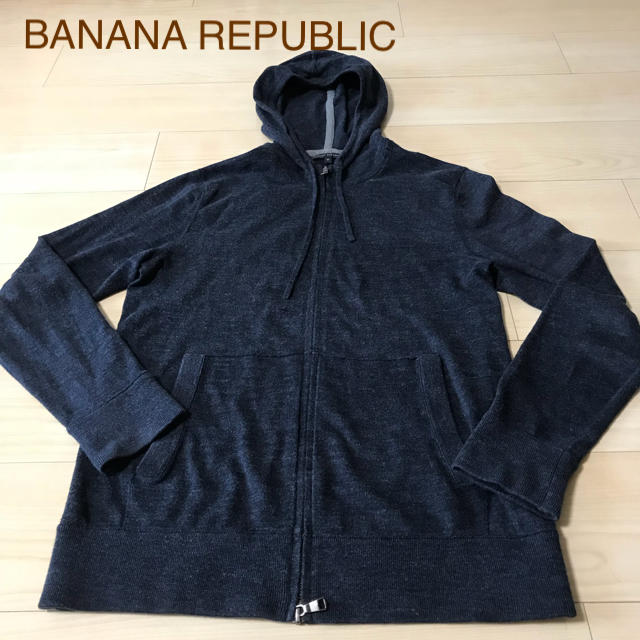 Banana Republic(バナナリパブリック)の☆マキシム様専用☆BANANA REPUBLIC パーカー ネイビー M メンズのトップス(パーカー)の商品写真