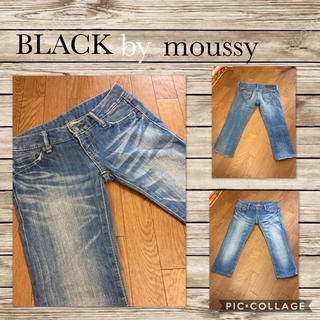 ブラックバイマウジー(BLACK by moussy)のセール BLACK by moussy ジーンズ クロップド ローライズ 23(デニム/ジーンズ)