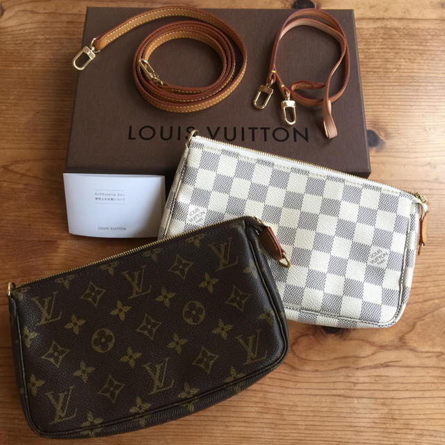 LOUIS VUITTON ルイヴィトン アクセサリーポーチ＆ロングストラップ ...