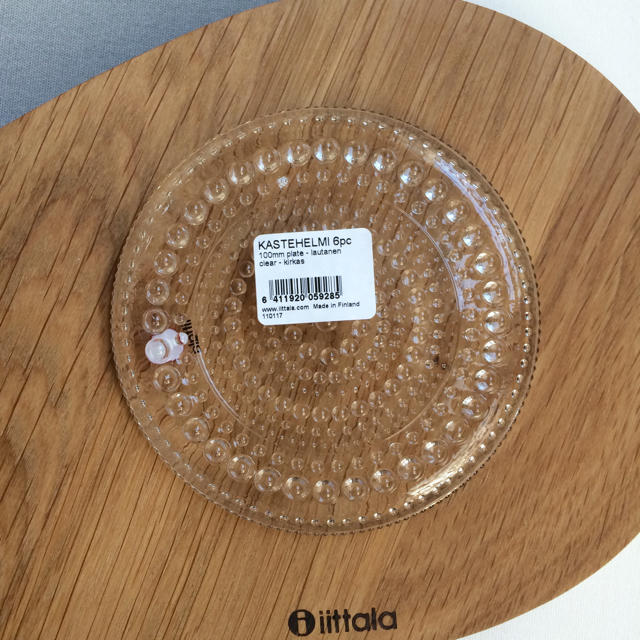 新品 4枚 10㎝ iittala イッタラ カステヘルミ プレート クリア