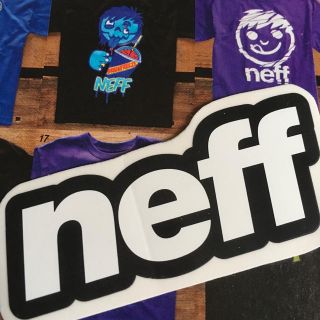 ネフ(Neff)のNEFFネフUS限定 snow非売品クリアベースメインlogoステッカー(アクセサリー)