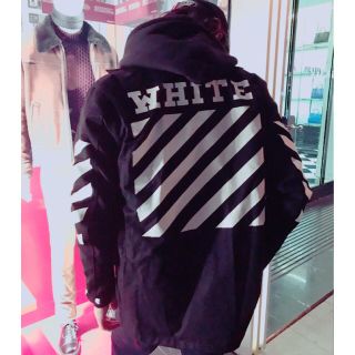 オフホワイト(OFF-WHITE)の遂に新登場！送料無料 off white オフホワイト ジャケット パーカー(パーカー)