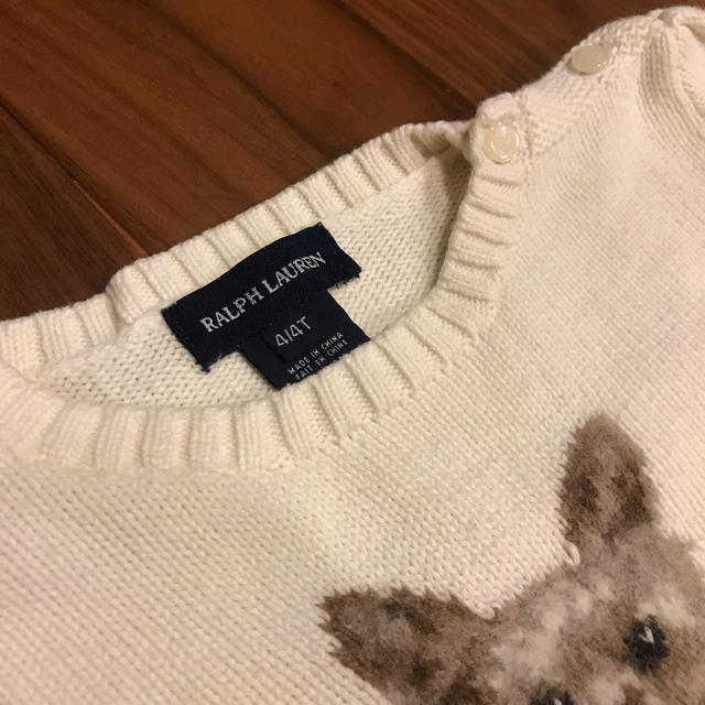 Ralph Lauren(ラルフローレン)のラルフローレン ニット キッズ 女の子 4T（100） キッズ/ベビー/マタニティのキッズ服女の子用(90cm~)(ニット)の商品写真