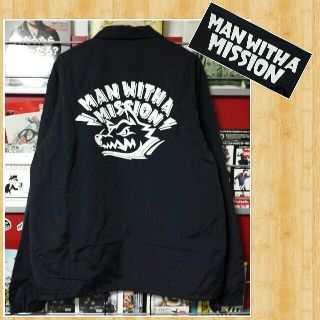 マンウィズアミッション(MAN WITH A MISSION)のMAN WITH A MISSION コーチジャケット XL 美品(ミュージシャン)