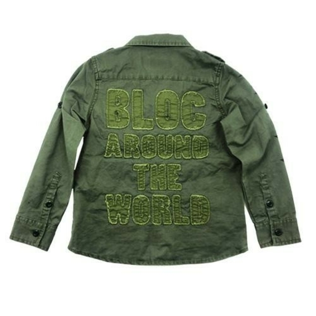 BLOC(ブロック)のBLOC★アーミー アップリケシャツ ジャケット <110cm> キッズ/ベビー/マタニティのキッズ服男の子用(90cm~)(ジャケット/上着)の商品写真