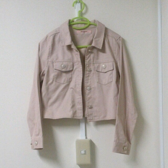 薄ピンクデニムジャケット  レディースのジャケット/アウター(Gジャン/デニムジャケット)の商品写真