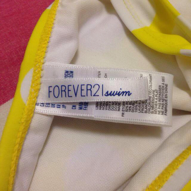 FOREVER 21(フォーエバートゥエンティーワン)のイエロードット スイムウェア レディースの水着/浴衣(水着)の商品写真