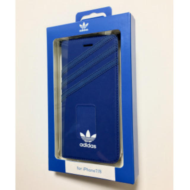 adidas(アディダス)の【正規品】adidas iPhone7/8/Xケース 手帳型 ブルー新品 スマホ/家電/カメラのスマホアクセサリー(iPhoneケース)の商品写真