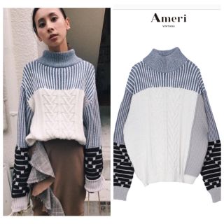 アメリヴィンテージ(Ameri VINTAGE)のAmeri vintage VARIETY CABLE KNIT  (ニット/セーター)