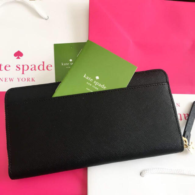 kate spade new york(ケイトスペードニューヨーク)の新品 ケイトスペード クロネコ 長財布 レディースのファッション小物(財布)の商品写真