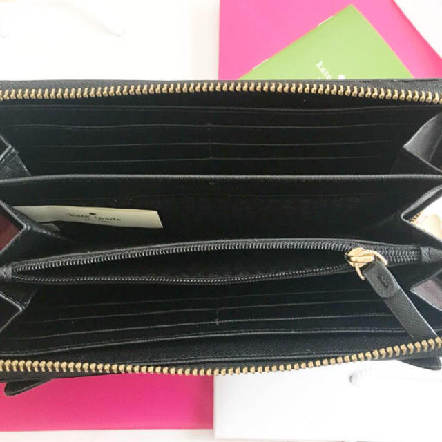kate spade new york(ケイトスペードニューヨーク)の新品 ケイトスペード クロネコ 長財布 レディースのファッション小物(財布)の商品写真
