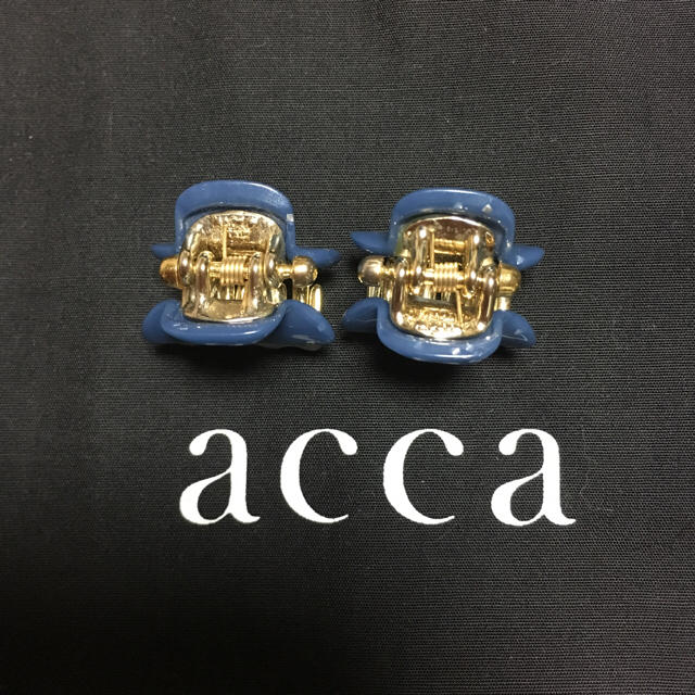 acca(アッカ)の2点セット♡acca♡ミニミニクリップ♡パールブルー♡ レディースのヘアアクセサリー(バレッタ/ヘアクリップ)の商品写真