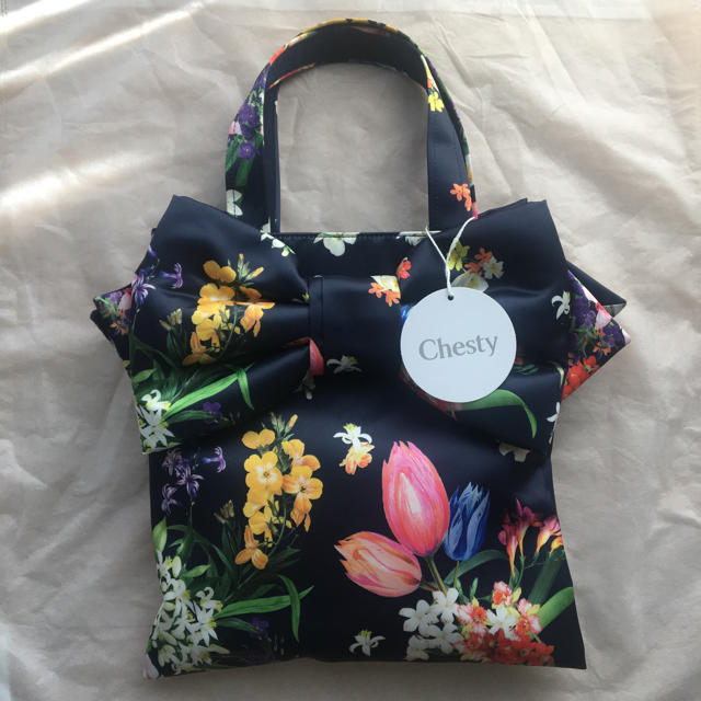 美品 chesty - Chesty muguet バッグ コラボ トートバッグ 美品 chesty - Chesty muguet バッグ コラボ トートバッグ