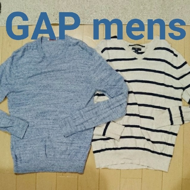 GAP(ギャップ)のGAP ニット 2枚セット⭐M H&M ZARA gu ユニクロ WEGO メンズのトップス(ニット/セーター)の商品写真