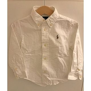 ラルフローレン(Ralph Lauren)のラルフローレン（美品）長袖シャツ白 男の子90cm(Tシャツ/カットソー)