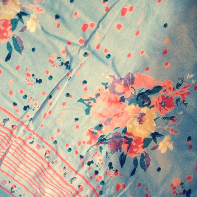 archives(アルシーヴ)のアルシーヴ くすみブルーのお花柄ロンスカ レディースのスカート(ロングスカート)の商品写真