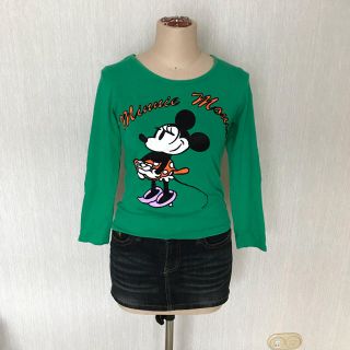 ディズニー(Disney)のミニーマウス ロングＴシャツ カットソー(Tシャツ(長袖/七分))