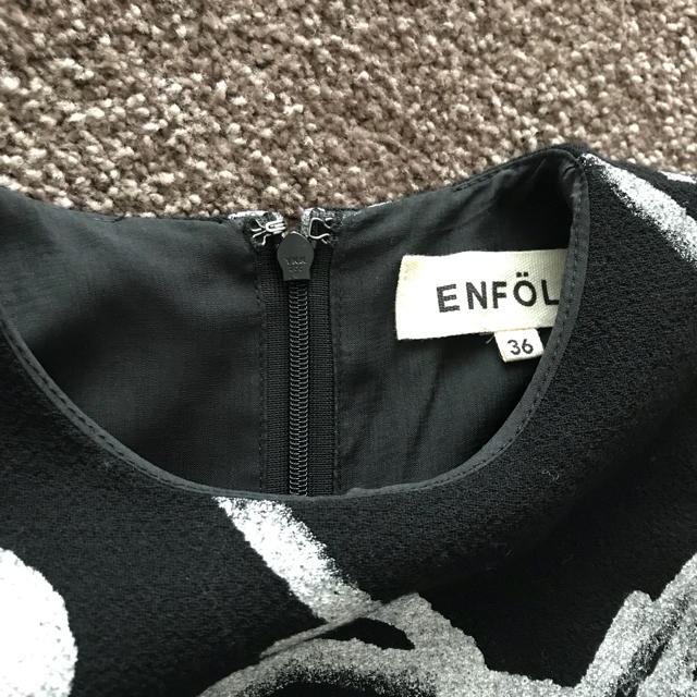 ENFOLD(エンフォルド)のEnfold 幾何学模様ワンピース レディースのワンピース(ひざ丈ワンピース)の商品写真