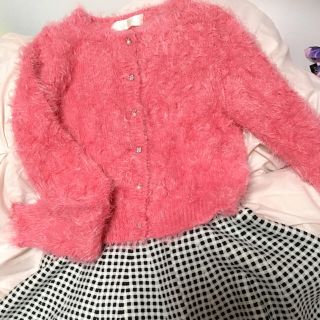 ミシェルマカロン(michellMacaron)のシャギーニットカーディガン(カーディガン)