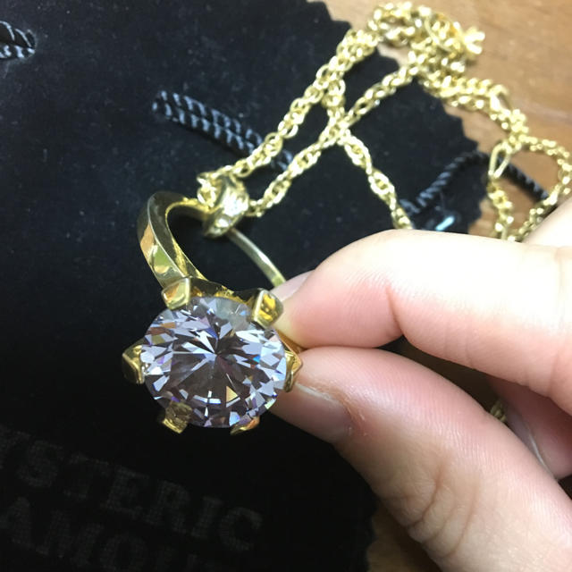 HYSTERIC GLAMOUR(ヒステリックグラマー)のHysteric Gramourビッグジュエルネックレス レディースのアクセサリー(ネックレス)の商品写真