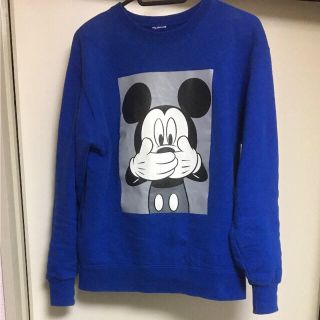 used スウェット ミッキーマウス 青 Mickey Mouse レディース(トレーナー/スウェット)