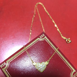 アーカー(AHKAH)のAHKAH ハートパヴェ 18k ネックレス(ネックレス)