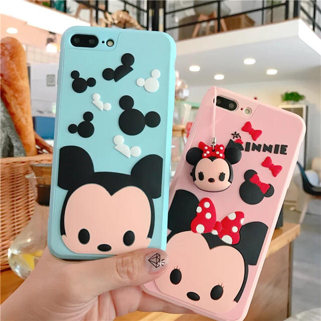 Disney ディズニー ペアケース Iphone7 8 6 6sストラップ付きの通販 By 1227machi S Shop ディズニーならラクマ