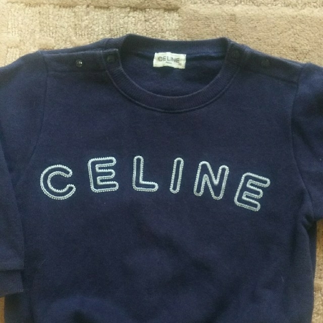 celine(セリーヌ)の95cm♪ CELINE セリーヌのトレーナー 紺 ♪ キッズ/ベビー/マタニティのキッズ服男の子用(90cm~)(Tシャツ/カットソー)の商品写真