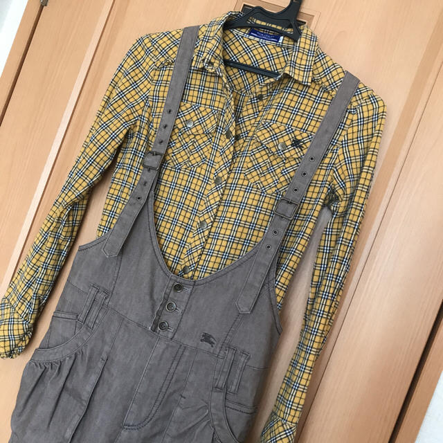 BURBERRY BLUE LABEL(バーバリーブルーレーベル)の値下げ中♡バーバリーブルーレーベル サロペット 36 レディースのパンツ(サロペット/オーバーオール)の商品写真