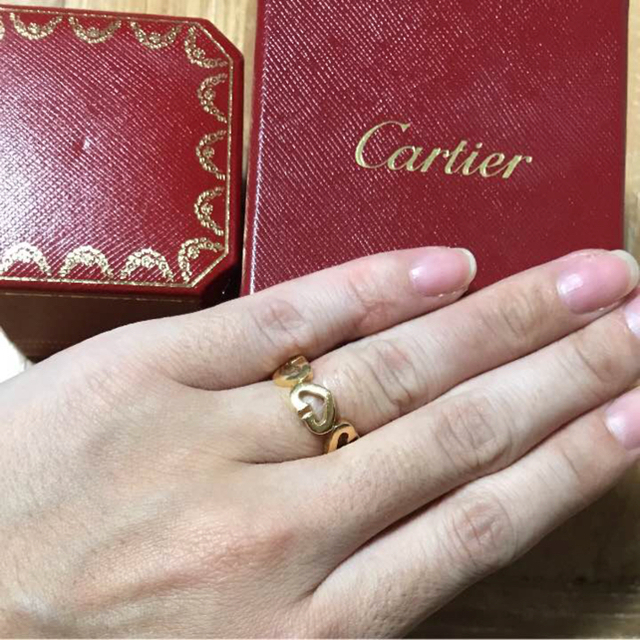 再値下げ♡カルティエ Cハート リングK18YG イエローゴールド 50