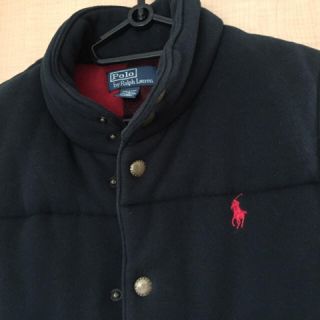 ポロラルフローレン(POLO RALPH LAUREN)のポロ ダウンベスト 中綿 チェック柄 サイズ S(ポロシャツ)